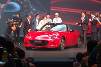 4代目「マツダ・ロードスター」お披露目イベントの会場から