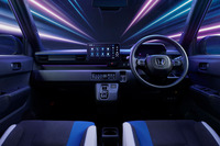 「ホンダ・スーパーONE」のインストゥルメントパネル。インテリアの基本デザインはベースとなった軽BEV「N-ONE e:」に準じたものとなっている。