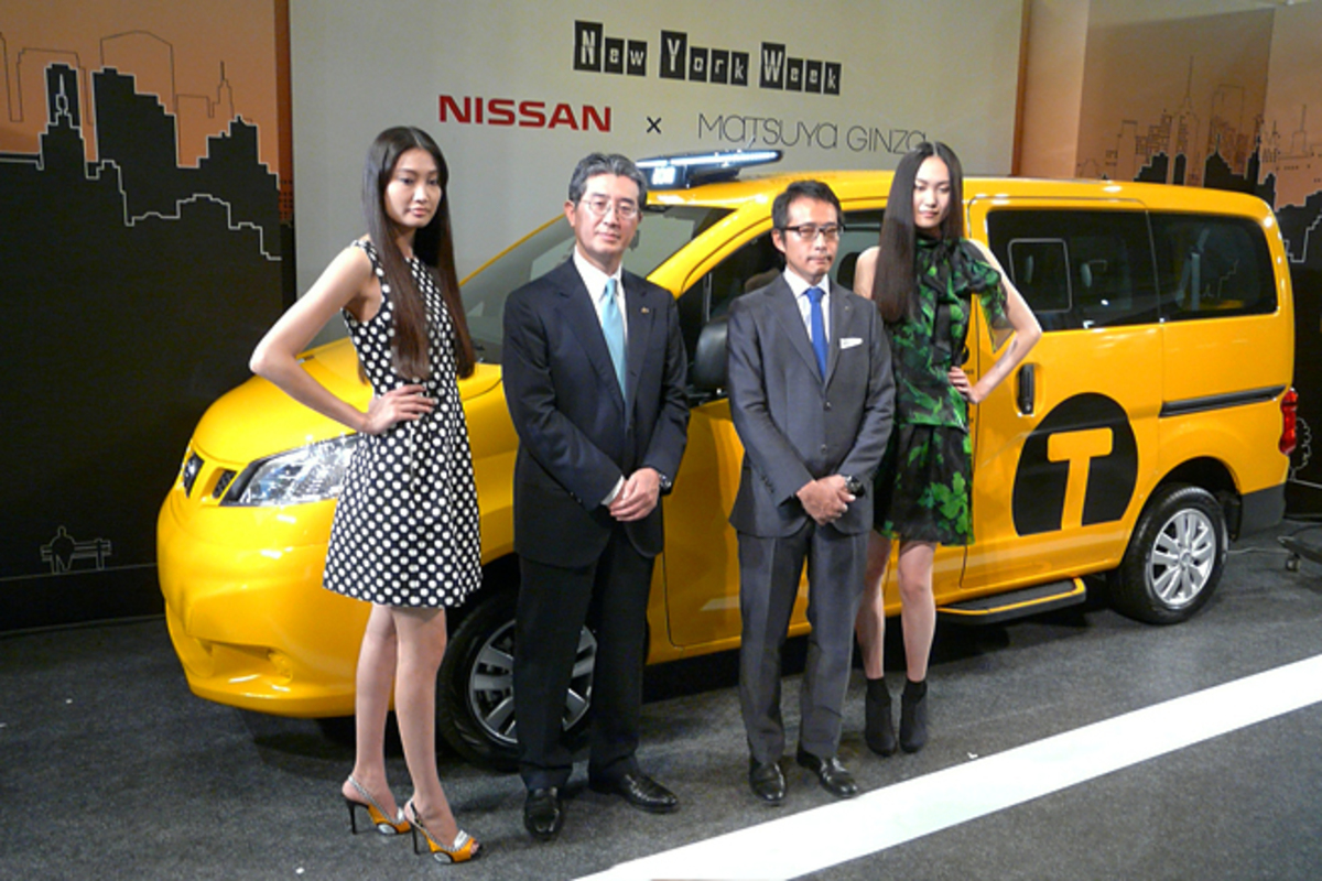 銀座に「日産NV200」の“イエローキャブ”出現 【ニュース】 - webCG