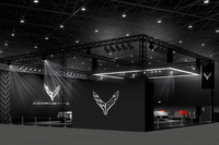 東京オートサロン2026におけるゼネラルモーターズブース(シボレー・コルベットブース)のイメージ。