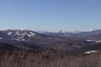 女神湖周辺からは、日本アルプスを一望することができる。晴天にも恵まれ、試乗会は絶好の環境の下で開催された。