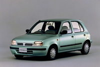 1992年に世代交代した2代目「日産マーチ」。先代と同じく3ドア/5ドアハッチバックに積まれるエンジンはDOHC 16バルブ化され、1300も加わった。「カブリオレ」(1300のみ)やショートワゴンの「BOX」などを加えながら、先代よりさらに長い10年の寿命を保った。