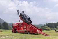 三菱のイベントではおなじみの4WD登坂キット。通算の参加者が20万人を突破した。