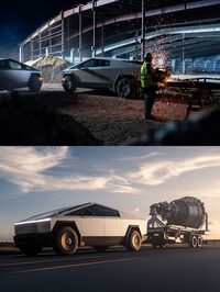 ほった「テスラのメディアサイトをあさってたら(本日2度目)、こんな写真が出てきましたよ。既存のピックアップトラックよろしく、『お仕事でも使えます』ってことなんでしょうが……」
清水「いや、違和感ありすぎるわ!!」