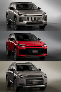 ダイナミックな造形のリアまわりに対し、フロントはやや造作が細かく、大げさに言うと別のクルマのような感覚を覚える。さらにバンパーのつくり分けで3つも顔を用意しているものだから、ちょっと印象が弱い。