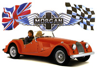 「モーガン4/4」。1983年発行のカタログに掲載された2シーターで、このころは英国フォード製の1.6リッター直4 SOHCユニットを搭載していた。