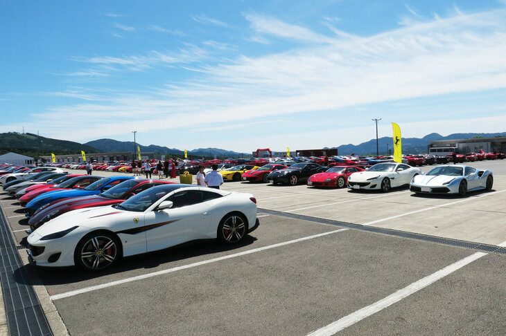 5年ぶりに富士スピードウェイで開催された「フェラーリ・レーシング・デイズ」。2日間で実に650台以上のフェラーリが集結したという。