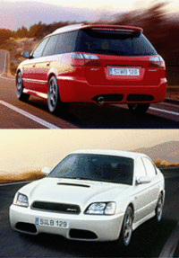 ポルシェデザインのスバル・レガシィ「BLITZEN」の画像