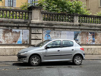 「プジョー206」は、そのコンパクトさとスタイリッシュなデザインから、イタリア中古車市場で人気である。