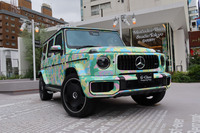 Mercedes-Benz STUDIO TOKYOに展示された「Gクラス」のアートカー。