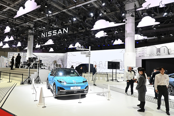 日産ブースの様子。