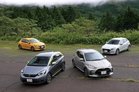 日仏を代表する4台のBセグメント・ハッチバックのグループテストには、話題の新型「トヨタ・ヤリス」「ホンダ・フィット」も登場。(photo:荒川正幸)