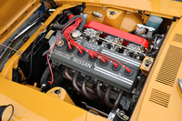 新車同様に仕上げられた「フェアレディZ432」(PS30)のS20型エンジン。直列6気筒DOHC 24バルブという、1969年当時の市販車としては世界でも唯一のスペックを誇った。