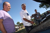 ASIのヒストリックカー判定員ジャンニ氏。「アウトビアンキY10」のミーティングにて。