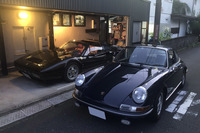 わが家に突然やってきたMとその愛車の1969年式「ポルシェ911E」。空冷ポルシェが高騰する前に手に入れたという。とてつもなく美しいコンクールコンディションと呼べる個体であった。