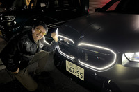 今回試乗した車両は、「フローズンディープグレー」という44万7000円の有償外板色をまとっていた。体育会系の筋肉質なボディーによく似合う。「M5」のキドニーグリルは中央部分が光らないので、大きな一つのグリルみたいに見えるタイプだったことが少し残念。