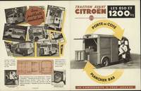 オリジナルの「シトロエン・ティープH」の1951年型カタログから。スライド式側面扉をはじめ、商用車としての機能性と利便性が徹底的に盛り込まれていた。