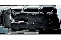 8人乗り仕様車を、フルフラットにしたところ。