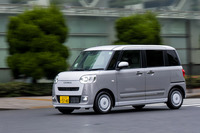 両側スライドドアの軽ハイトワゴン「ムーヴ キャンバス」。