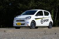 「ミラ イースtuned by D-SPORT Racing」は、ダイハツと共同でD-SPORTレーシングチームを運営する大阪のSPKが手掛けた、競技用のコンプリートカーだ。