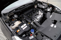 今回試乗した車両に搭載される1.6リッター直4ターボエンジン。最高出力156ps/6000rpm、最大トルク24.5kgm/1400-3500rpmを発生する。