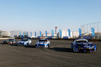 華麗なドリフトを披露した4台のマシン。ハンドルを握ったのはトーヨータイヤがサポートする4人のD1ドライバーだ。