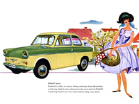 1958年に登場した「トラバントP50」。元アウトウニオンのホルヒ工場を母体とする、VEBザクセンリンクで生産された。1962年に改良が加えられ、600ccエンジンの「P60」となる。