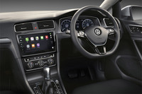 「ゴルフヴァリアントTSIコンフォートライン テックエディション」のインストゥルメントパネルまわり。