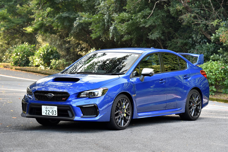 スバルWRX STIタイプS
	ボディーサイズ:全長×全幅×全高=4595×1795×1475mm/ホイールベース:2650mm/車重:1490kg/駆動方式:4WD/エンジン:2リッター水平対向4 DOHC 16バルブ ターボ/トランスミッション:6段MT/最高出力:308ps(227kW)/6400rpm/最大トルク:422Nm(43.0kgm)/4400rpm/タイヤ:(前)245/35R19 (後)245/35R19/価格:406万0800円
