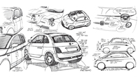 オリジナルのスケッチ。(写真:ステランティス)