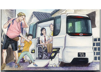 田中むねよし氏による「IcoIco」の絵はがき。