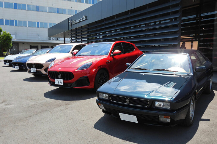 ラウンドテーブルは2025年2月にオープンしたばかりの「マセラティ横浜港北」で行われた。マセラティの最新CIを取り入れた国内3番目のショールームだ。