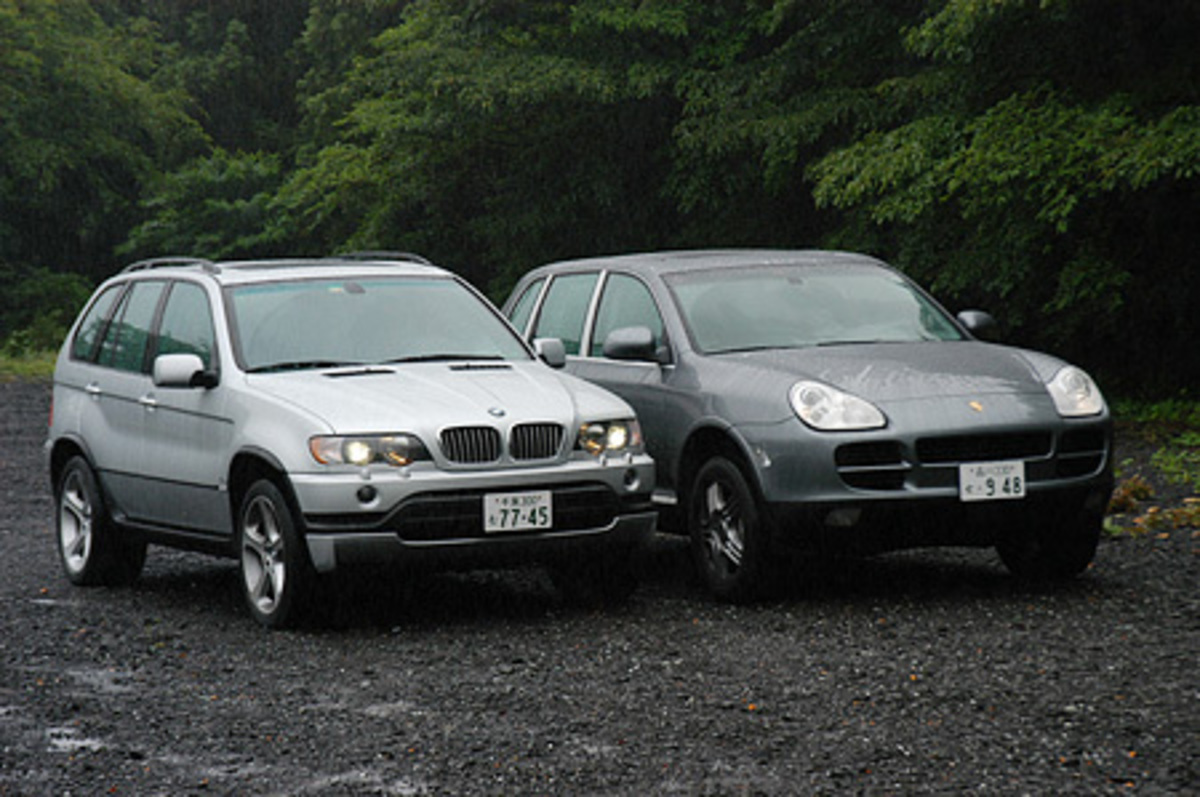 ポルシェ・カイエンS（6AT）vs BMW X5 4.6is（6AT）【短評（前編 