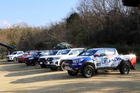 海外仕様や用品装着でカスタマイズされたモデルや、「アジアクロスカントリーラリー(AXCR)」を戦うラリー車などが勢ぞろい。世界各国で販売される、「ハイラックス」の多様性を実感できた。