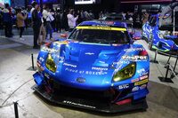 2026年の東京オートサロンより、スバル/STIがSUPER GTのGT300クラスに投入している「BRZ GT300」。パワーユニットには往年の「EG33」をベースとした6気筒エンジンを搭載している。