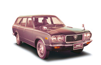 1972年「マツダ・サバンナ スポーツワゴン」。当初は491cc×2の10A型ロータリーエンジンを搭載、最高速170km/hという高性能をうたった。