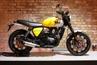 BSAが新たなスタンダードモデルとして訴求する新型車「バンタム350」。