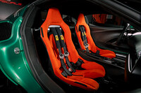 一枚のカーボンパネルでできたドアトリムなどを見ると、「296スペチアーレ」も十二分にどう猛な気がするのだが……。