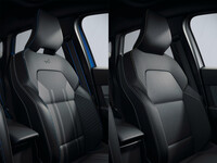 左が「キャプチャー エスプリ アルピーヌ」の、右が「キャプチャー テクノ」のシート。