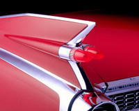 1959年モデルの「キャデラック・エルドラド コンバーチブル」のテールフィン。