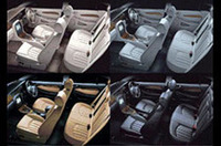 「ダウ」「ヘリテージタン」「サンド」「チャコール」から内装色を選べる「クラシックレザーシート」