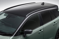 ダークグレーメタリック塗装が施されたルーフレールを特別装備。