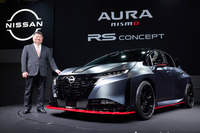 プレスカンファレンスでは日産モータースポーツ&カスタマイズの真田 裕社長も登場。日産グループにおける同社の担う役割などを語った。