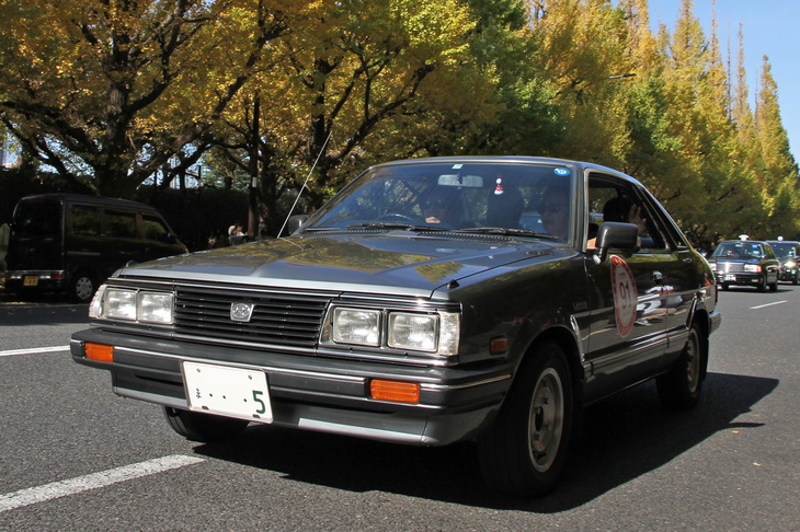 1983年「スバル・レオーネ ハードトップRX」。パートタイム4WDを採用した2代目レオーネのホットモデル。