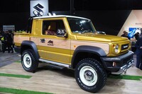 東京オートサロン2019に出展されたスズキのコンセプトカー「ジムニー シエラ ピックアップ」。こんなバリエーションモデルも人気が出るのでは? ……またもや納期問題が出てしまうかもしれないが。