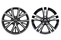 19インチアルミホイール(左が「V90 D4ノルディックエディション」のもの、右が「V90クロスカントリーD4 AWDノルディックエディション」のもの)