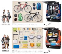 軽規格における積載性の限界に挑戦したようなクルマだった「ウェイク」。後にアウトドアブランド「モンベル」などとのコラボ限定車も登場したが……。