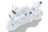 ARASを支える各ユニット。前後のレーダーが自車周辺の状態を監視し、6軸IMUとホイールスピードセンサーが自車の走行状態をモニタリング。エンジンコントロールユニットとABSが車両の加減速を制御し、ヒューマンマシンインターフェイス(液晶メーター)が、ライダーとのコミュニケーションの役割を担う。今のところ、すべての機能の制御を担う、統合ECUの搭載などは検討していないようだ。