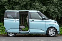 新しくなった「ムーヴ」は、リアドアがスライド式となった点が大きなトピック。先代まではヒンジドアだった。(写真:向後一宏)