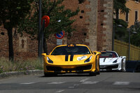 ミッレミリアと同時開催された「フェラーリ・トリビュートto Mille Miglia」の参加車両。2026年6月11日シエナで撮影。